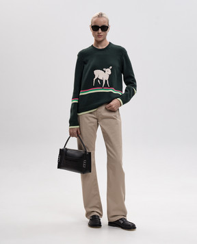 JW Anderson Beige jeans with logo patch DT0124PG1933
