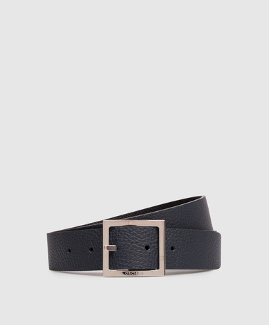 Dollaro blue leather belt