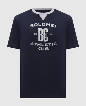 Brunello Cucinelli Blue T-shirt with print M0B131001G