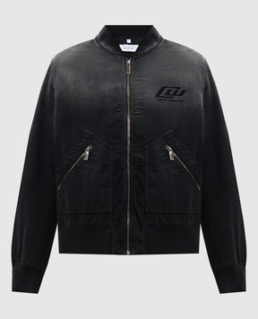 Off-White Black insulated bomber jacket 44XEH05OS26F001