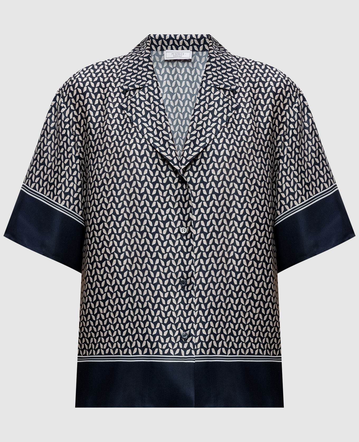 Blue print blouse