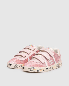 Premiata Andy children's pink combination sneakers 242094022735