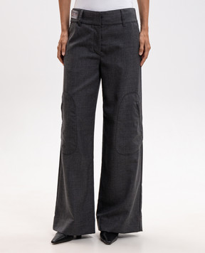 Off-White Grey wool cargo pants 2FH00666B