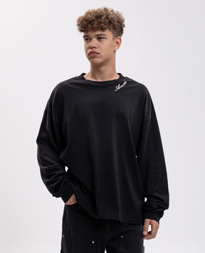 AMIRI Black long sleeve with logo embroidery AM426JR011