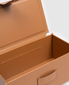 Treesseci Brown leather organizer for small items MERIDIEN MER49AIN