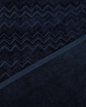 Missoni Home Blue Chalk Terry Towel with Pattern 1D3SP99958