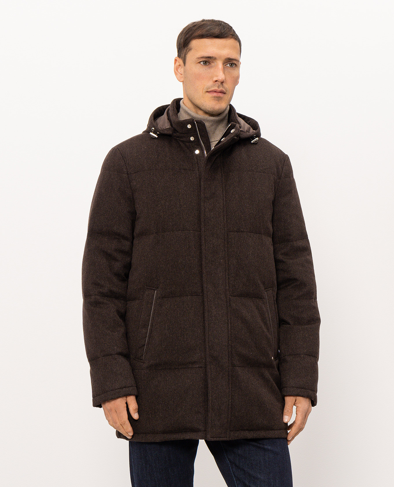 Brown cashmere down jacket Stefano Ricci 3