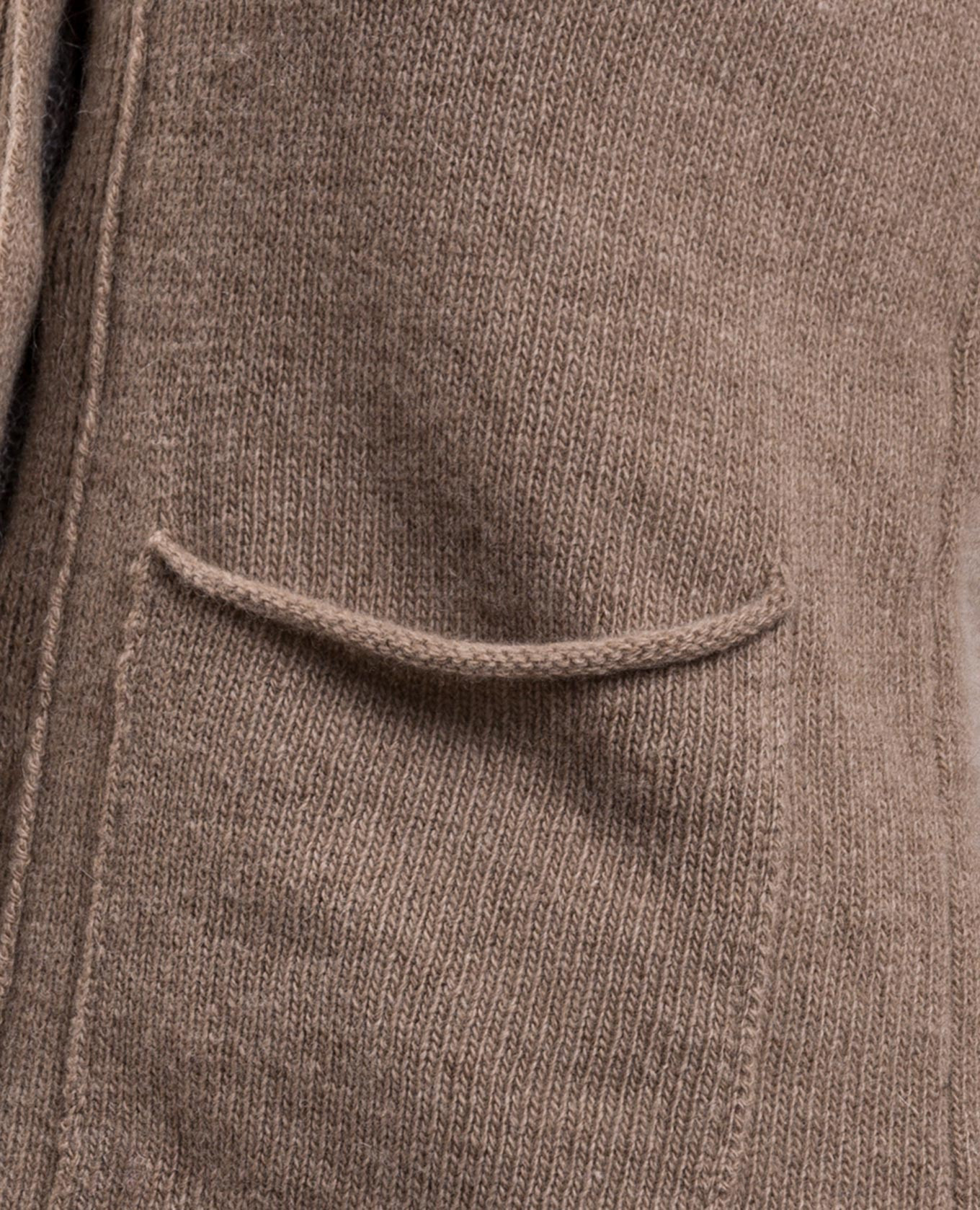 Brown cardigan with wool Masnada 5