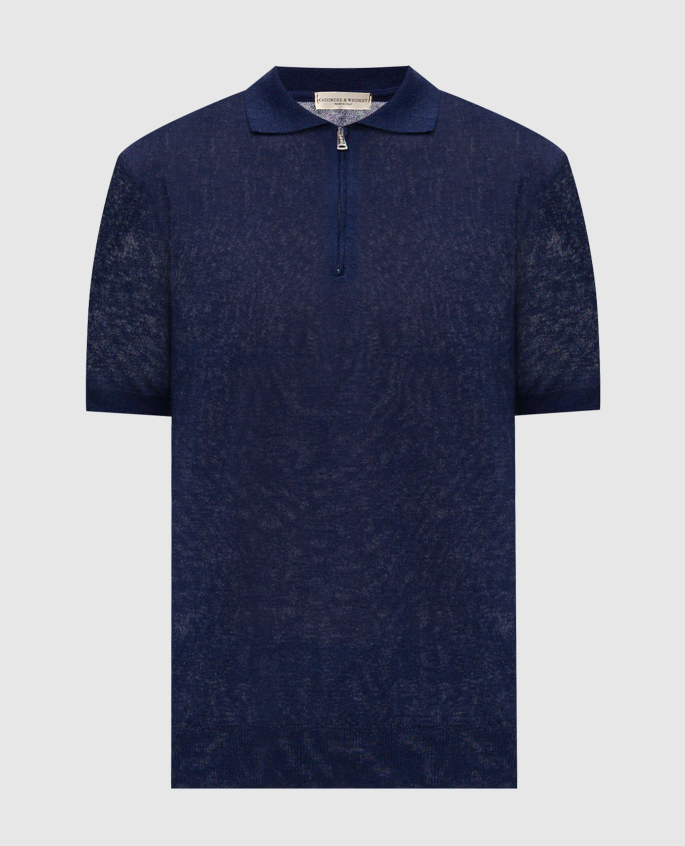 Blue polo with linen
