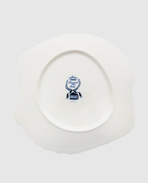 SELETTI Porcelain Asymmetric Soup Plate Classics on Acid Pagoda 11223