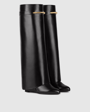 Givenchy Black leather Shark Pinch boots BE703XE1J7