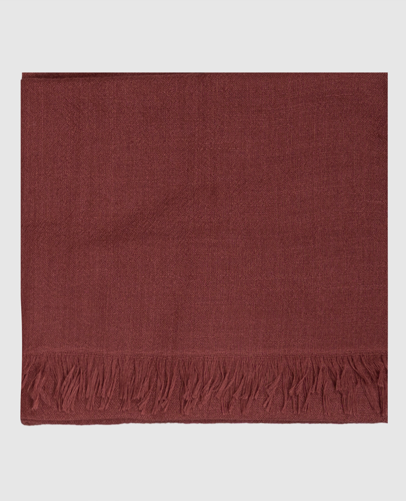 Burgundy cashmere and silk scarf