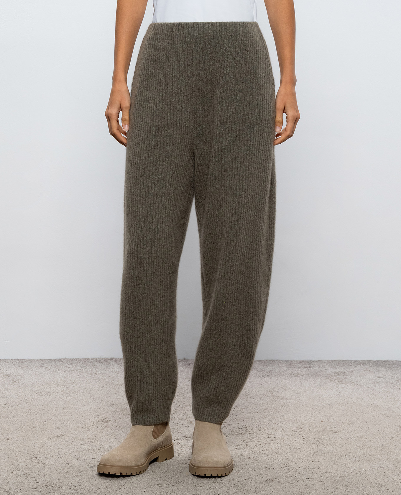 Khaki pants with wool BOBOUTIC 3