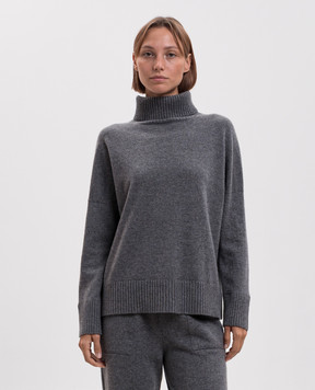 Simonetta Ravizza Grey Malaga cashmere sweater F06KN73T10
