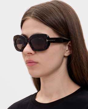 Tom Ford ISLAY brown tortoiseshell sunglasses FT1345