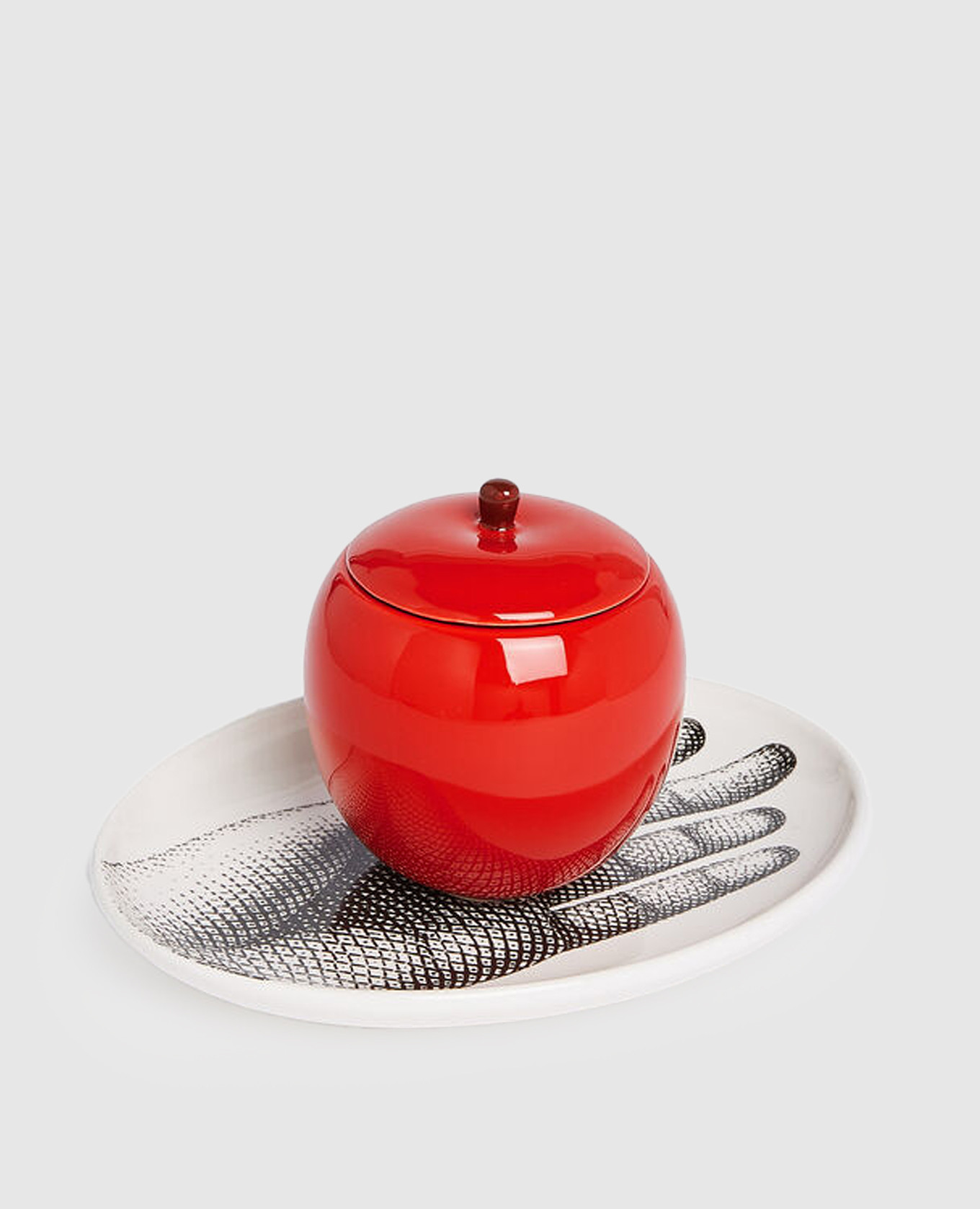 

AL BUIO scented candle - Peccato Originale Décor in a ceramic candle holder Fornasetti, Red
