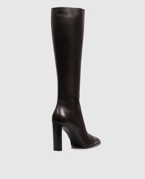 Saint Laurent Brown leather boots VENETIA 823417AADF0