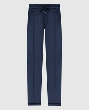 Doriani Cashmere Blue tapered wool and cashmere pants P207T191NPF193T191
