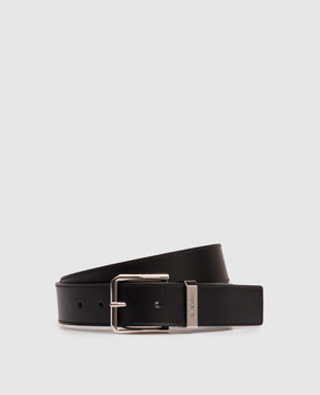 Givenchy Black leather belt with logo engraving BK4067K1UY