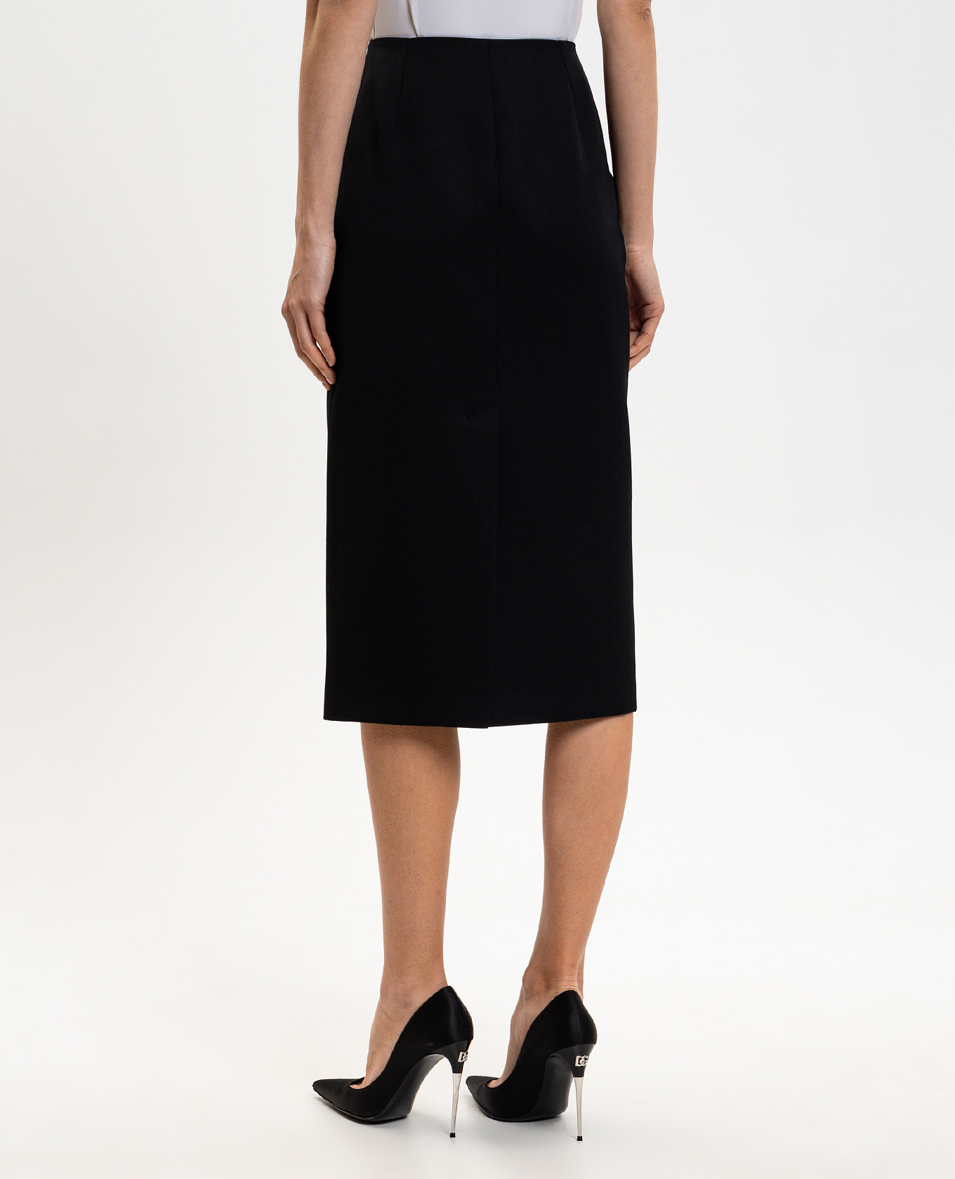 Black wool skirt Givenchy 4