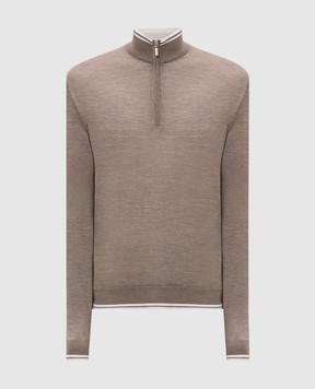 Castangia dal 1850 Beige wool jumper Q51897GQI26