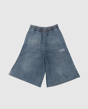 Maison Margiela MM6 Children's blue denim shorts M60961MM07A