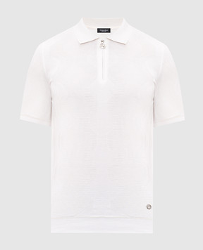 Stefano Ricci White polo with silk K818105P31F26171