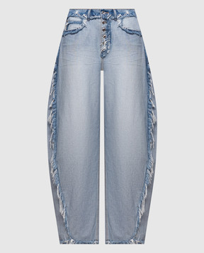 Alexander Wang Blue banana jeans with inside-out effect 4DC3264132