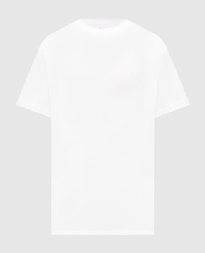 Castangia dal 1850 White T-shirt with monogram embroidery TS09