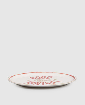 Bitossi Home Good Tonight White Porcelain Pizza Plate LGP01001