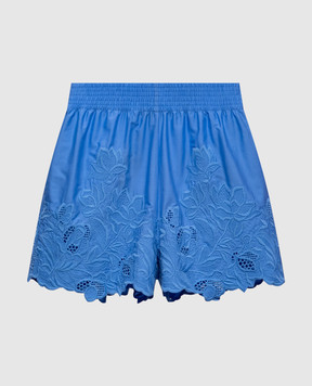 Ermanno Scervino Life Blue shorts with embroidery D484P311KDK