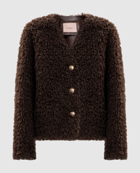 Twinset Brown jacket 262TP2201