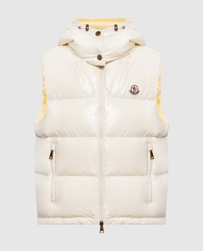 Moncler Niverolle ivory down vest L20931A00005597EU