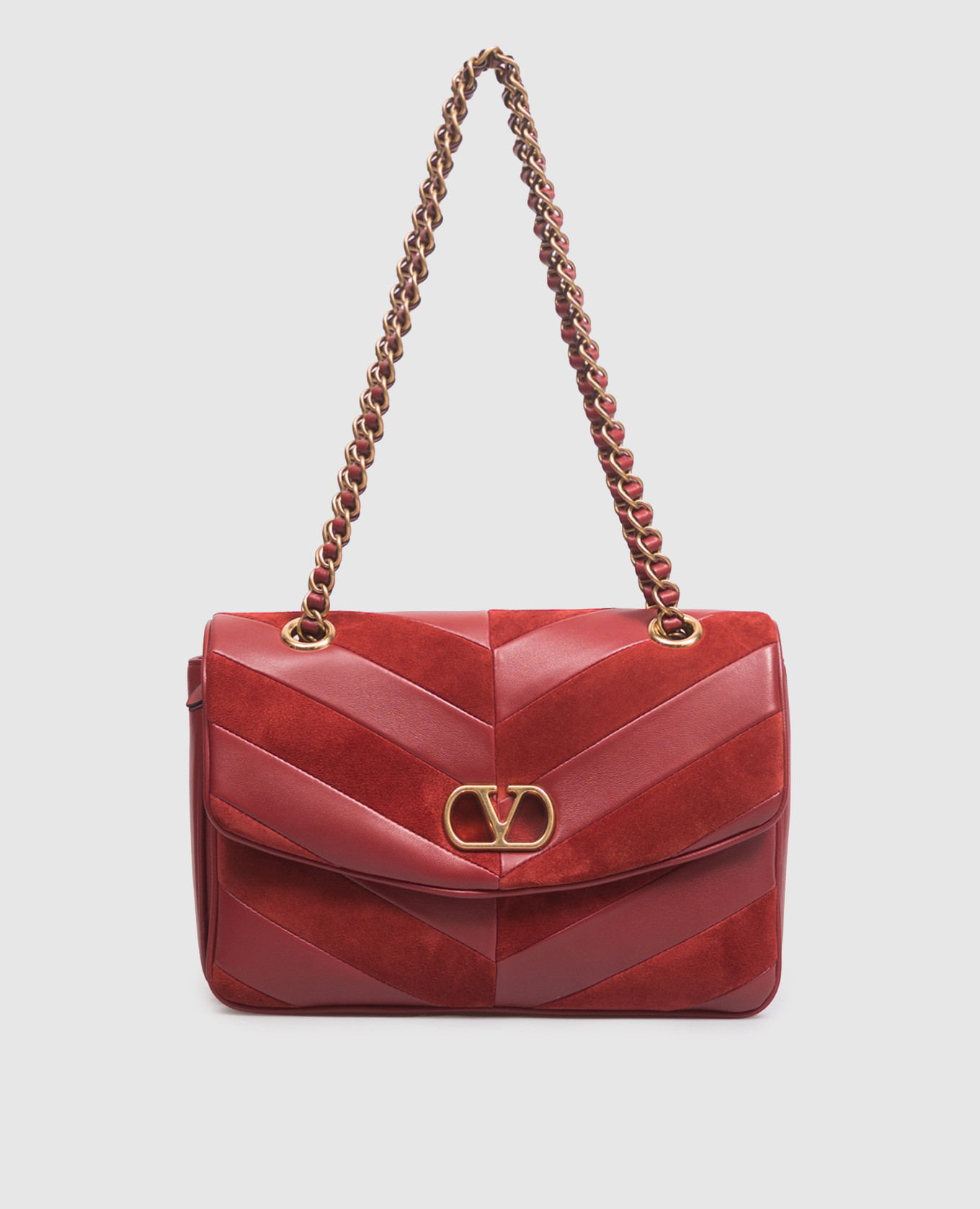 Red leather bag Djuna
