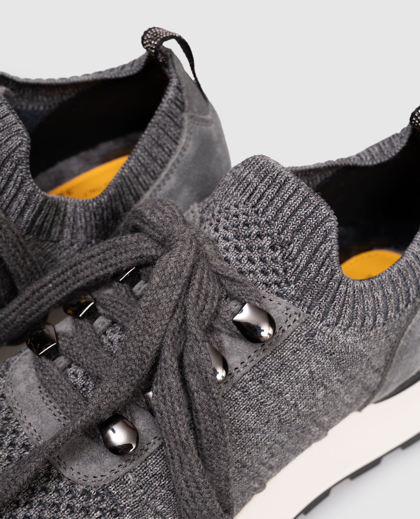 

Gray sneakers with wool Doucal's, Grey