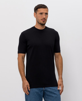 Stefan Brandt Black T-shirt ELI DELUXE ELIDELUXE185