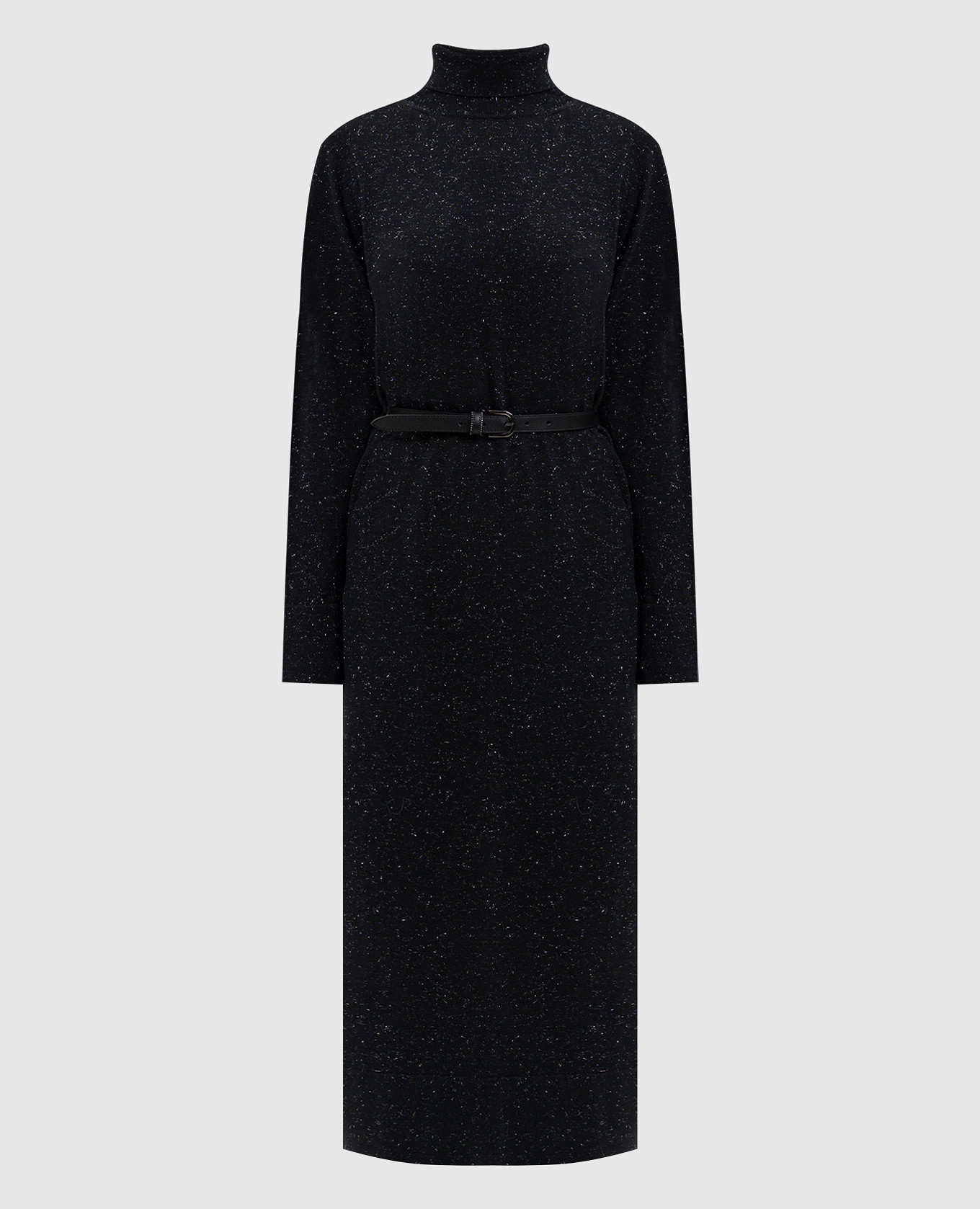 

Black wool dress with lurex Peserico