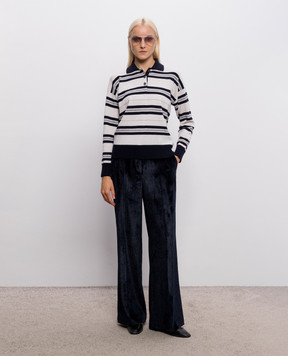 Peserico Blue corduroy pants A0483501597