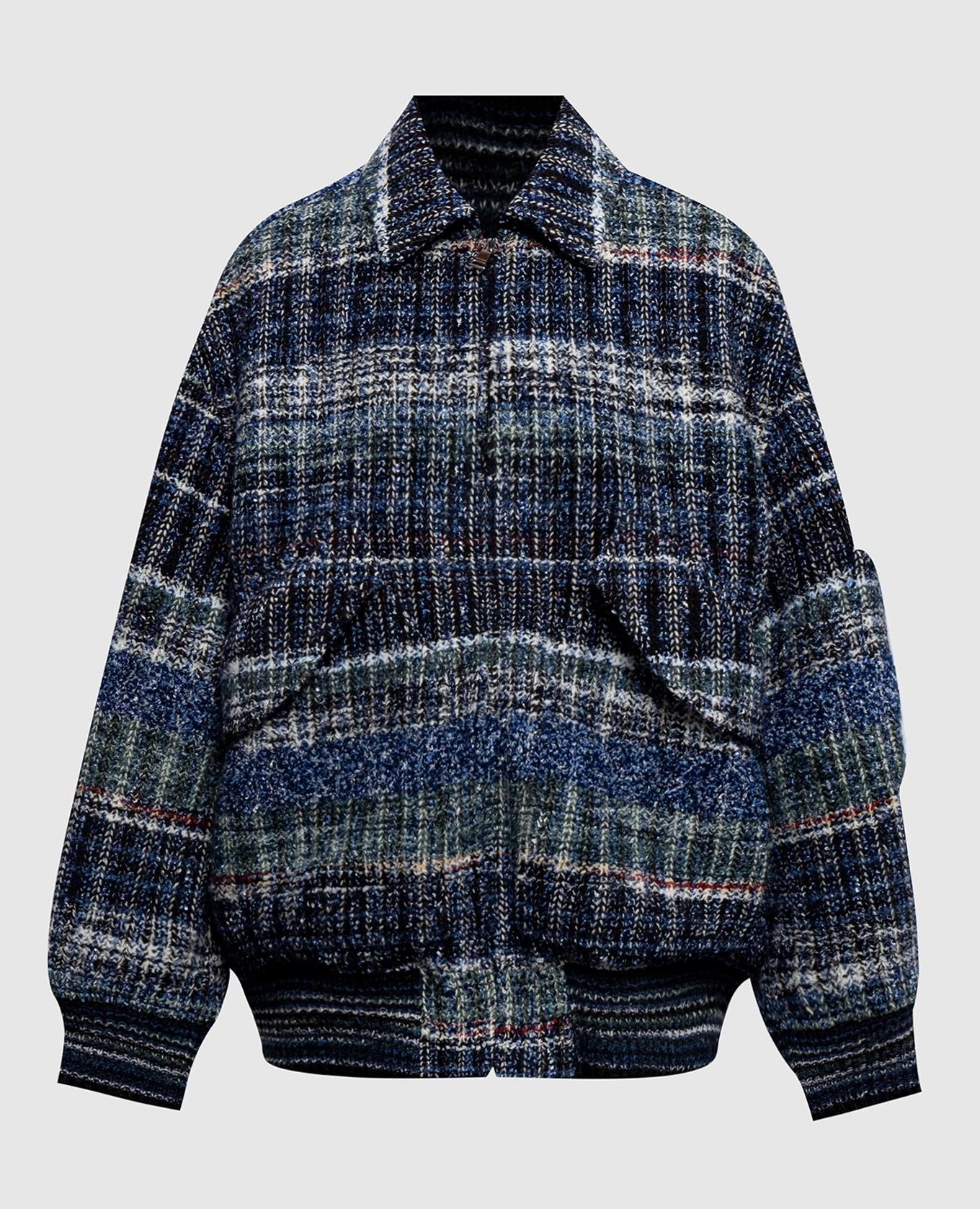 Blue jacket with wool