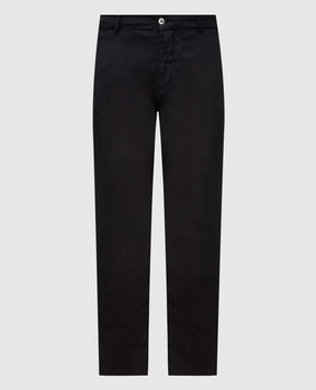 Marco Pescarolo Black silk pants MANU5309