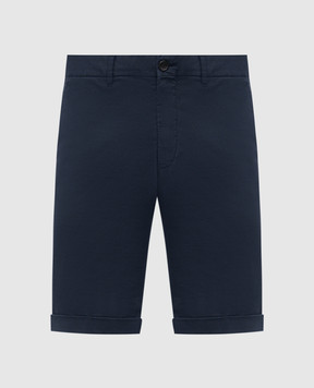 Enrico Mandelli Blue shorts with lapels 0SHORT5653