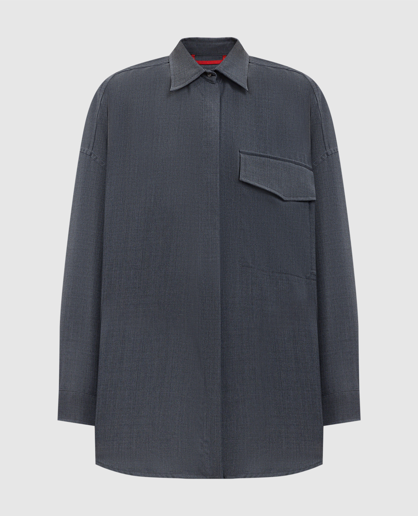 

CALENDE gray shirt with wool Max & Co, Grey