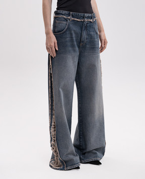 SSHEENA Blue jeans with holes 26FWJURASSICODF26001