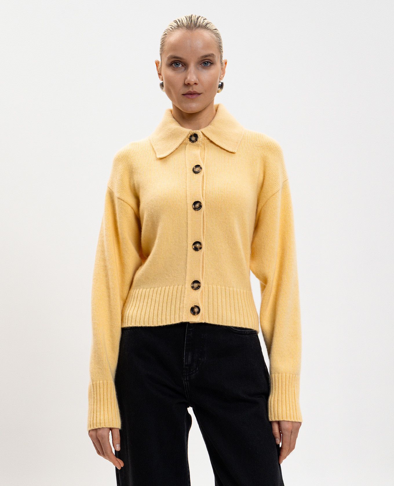 

Rocio yellow cashmere cardigan PROENZA SCHOULER