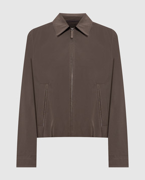 Peserico Brown jacket with chain A2511803184