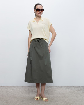 Peserico Yellow top with linen S99178F129056V