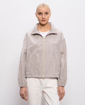 Herno Beige windbreaker with logo patch GI000280D12483Z