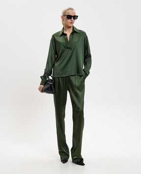 Tom Ford Green silk blouse TS2144FAX881
