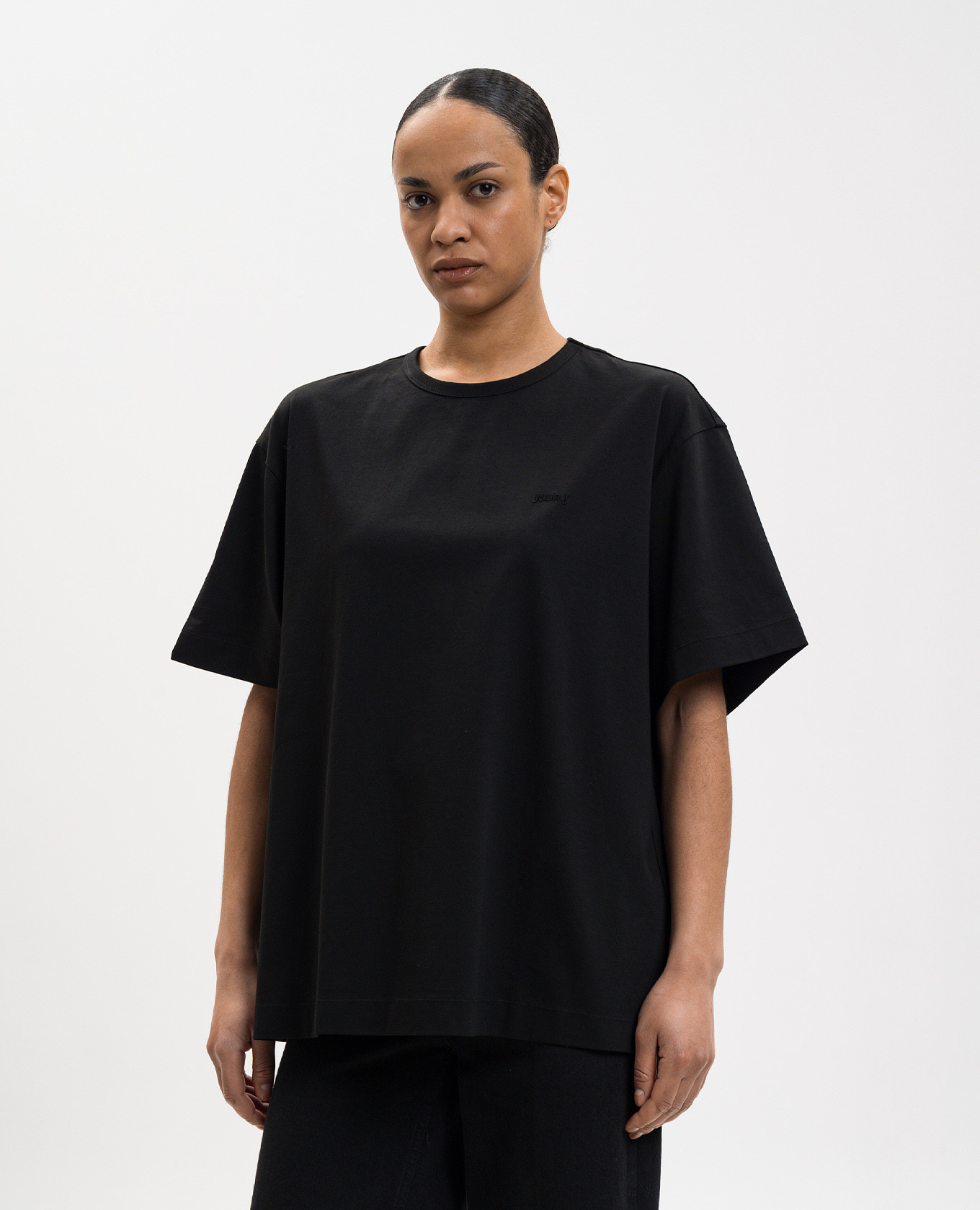 Black T-shirt with print Juun.j 3