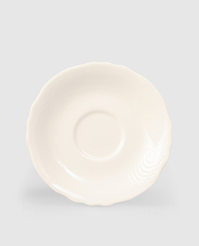 Geminiano Cozzi 1765 White porcelain saucer for teacup Burano SKBBU081000